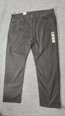 Levi's 505 Regular Fit Men's Jeans Black NWT 42x30